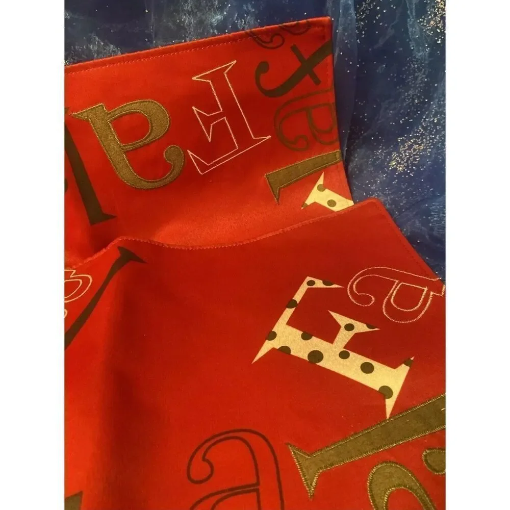 Set of‎ 2 - Homewear Linens FA LA LA LA Holiday Placemats